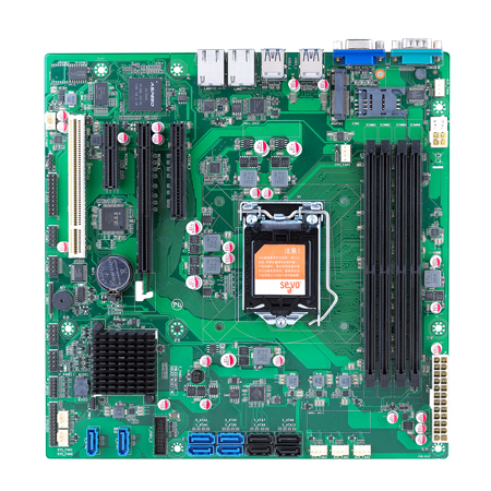  micro-ATX工業主板smt貼片加工_PCBA加工廠家_案例